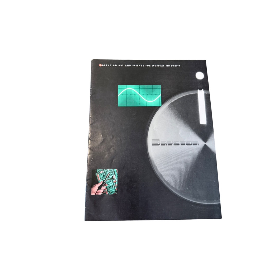 Vintage Bryston Audio Equipment Product Catalog Brochure Canada Hi-Fi Tech